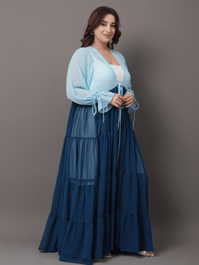 Sky dye shrug
