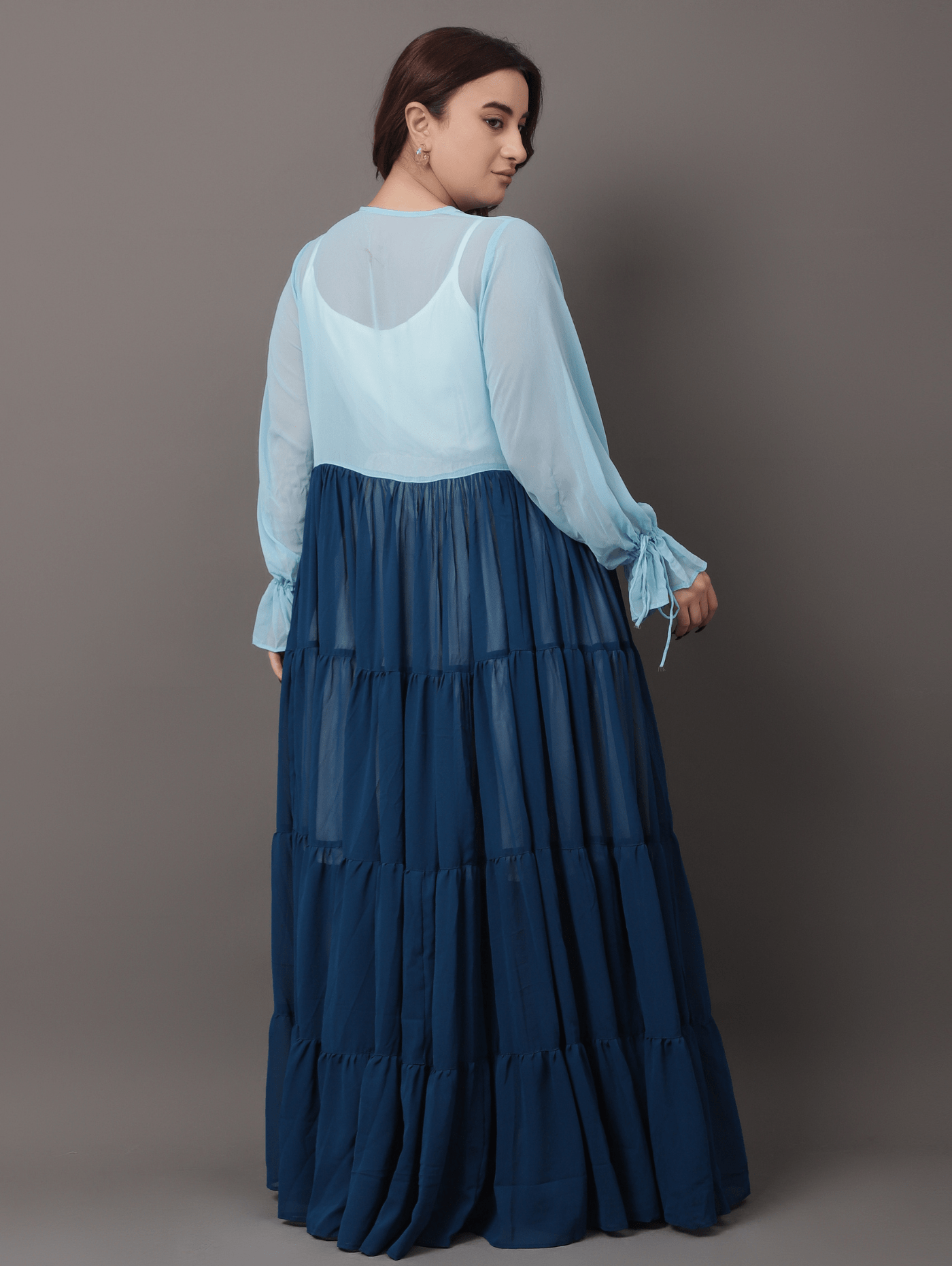 Sky dye shrug