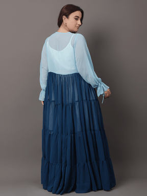 Sky dye shrug