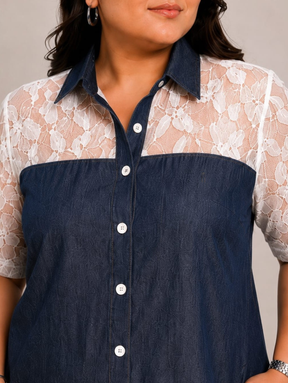 Lacehaven  Denim Dress