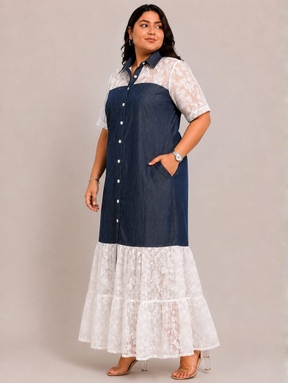 Lacehaven  Denim Dress