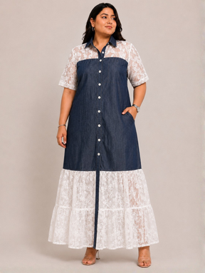 Lacehaven  Denim Dress
