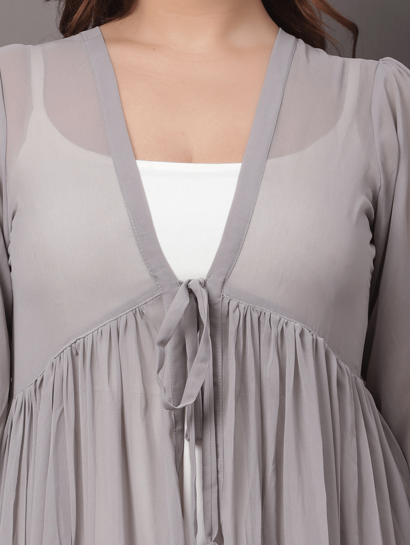 Ash grey shrug