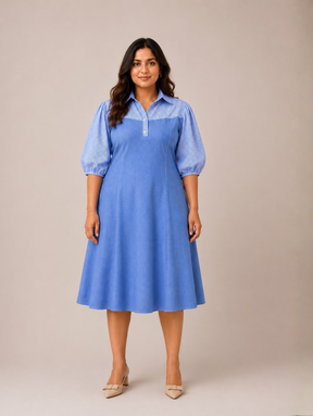 Cloudberry Blue Denim Dress