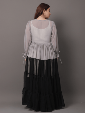 Ash grey shrug