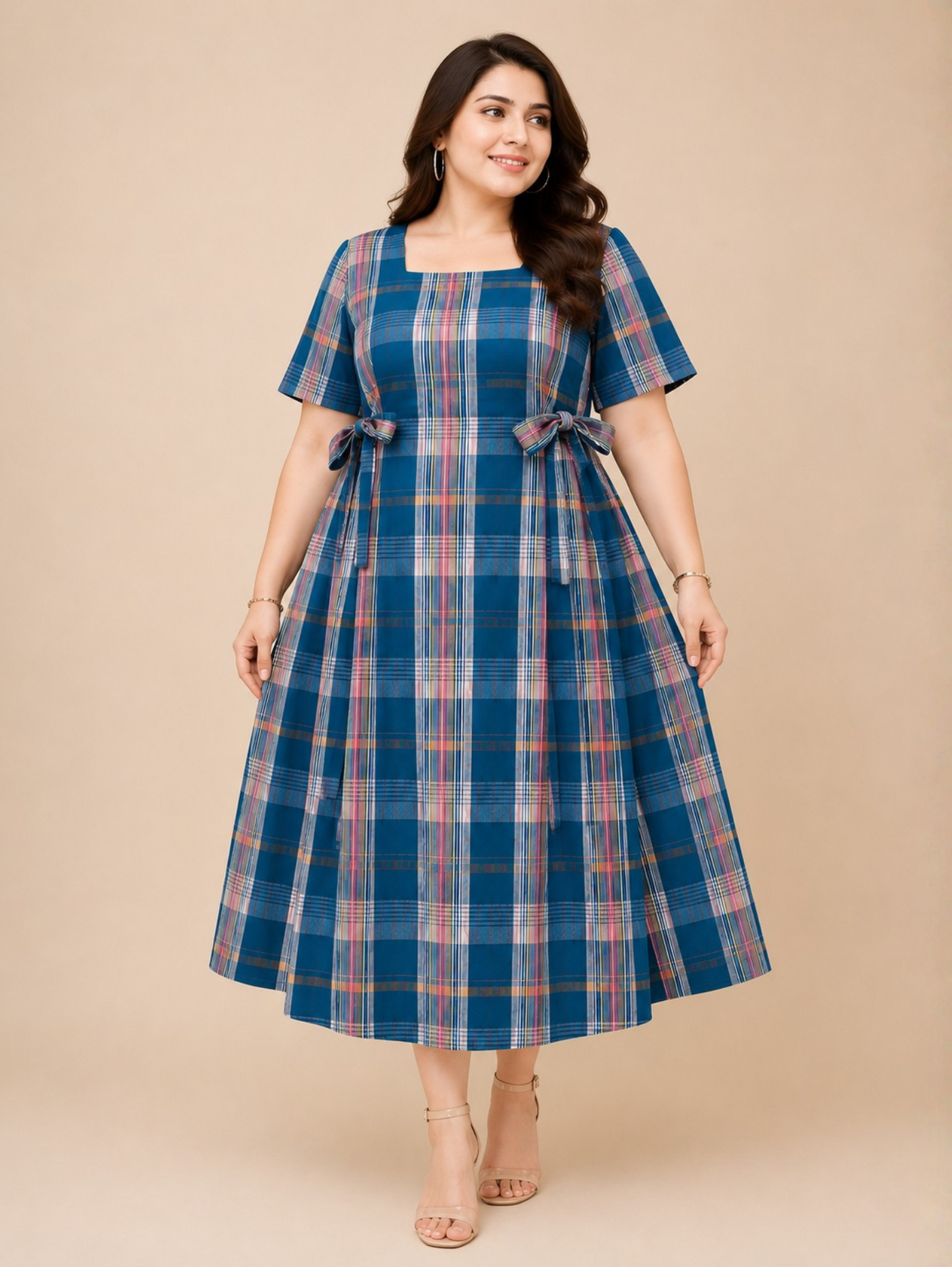 Curvy Cottage Midi Dress