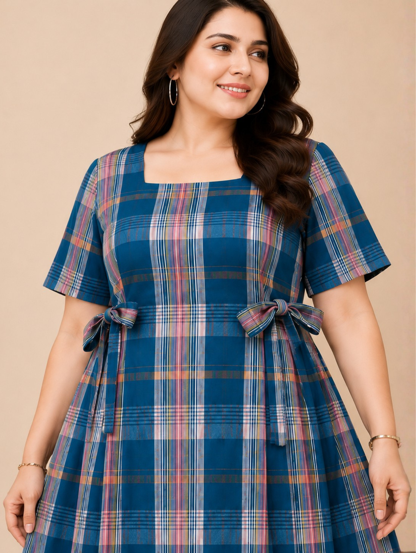 Curvy Cottage Midi Dress