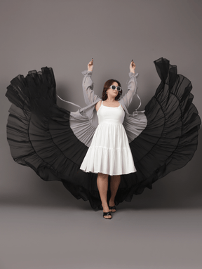 Ash grey shrug