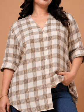 Viva Brown Check Shirt