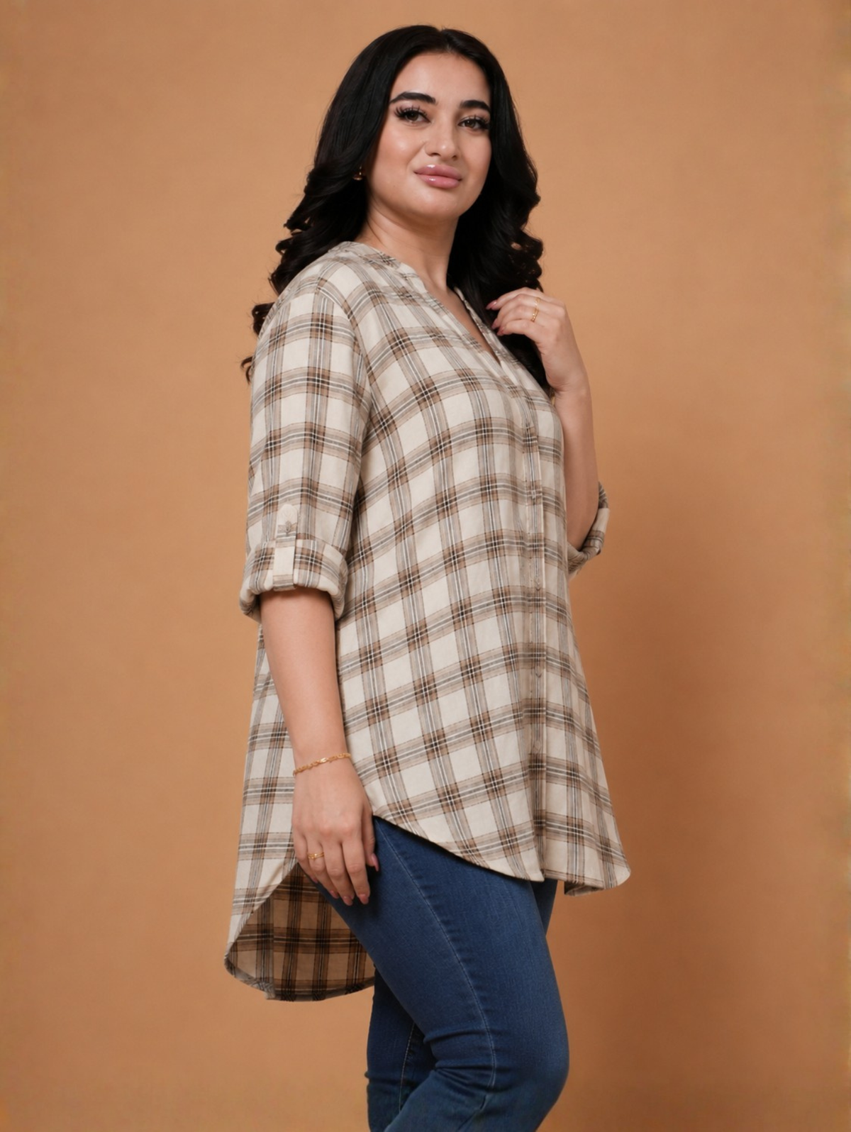 Viva Brown Check Shirt