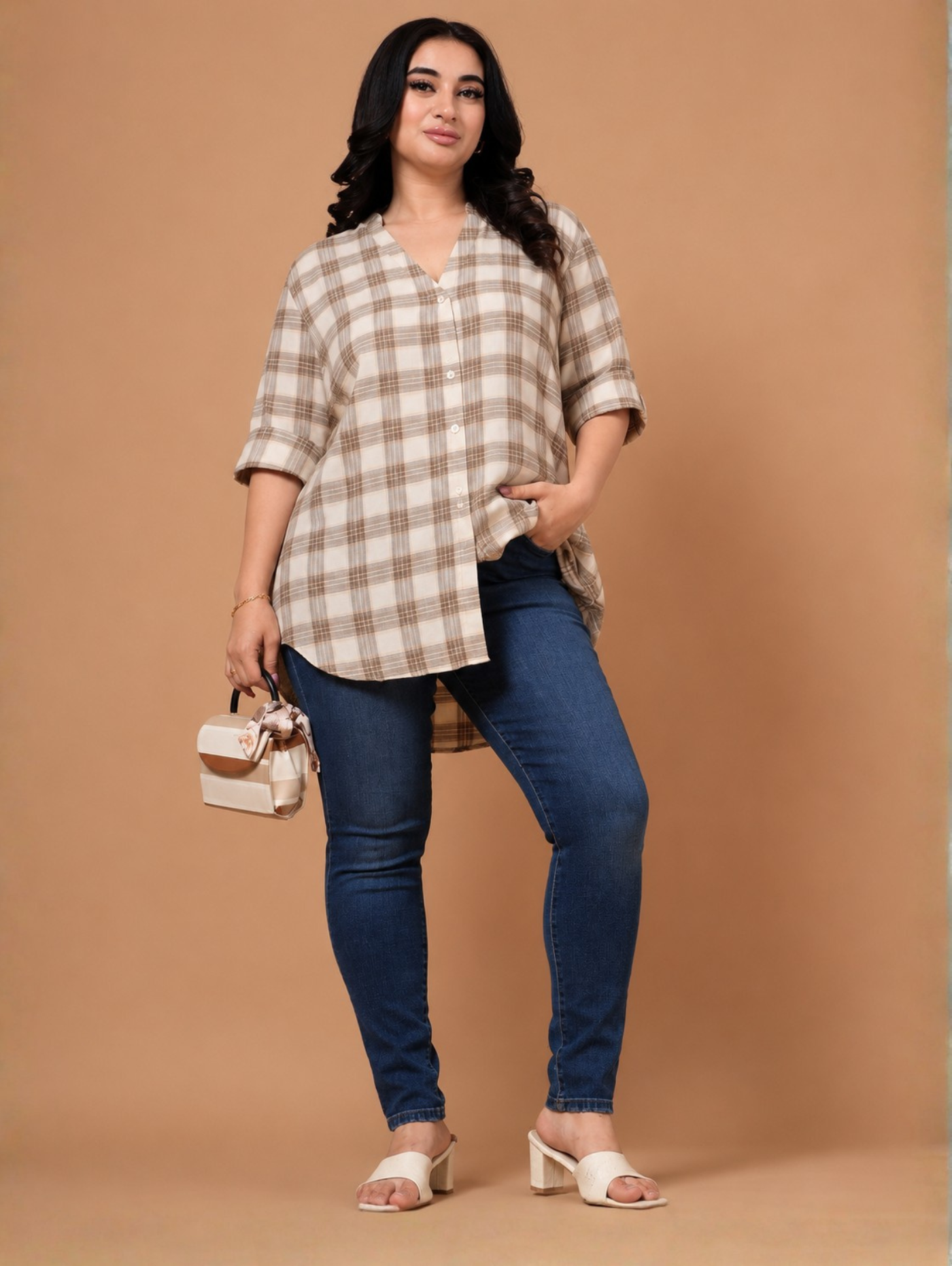 Viva Brown Check Shirt