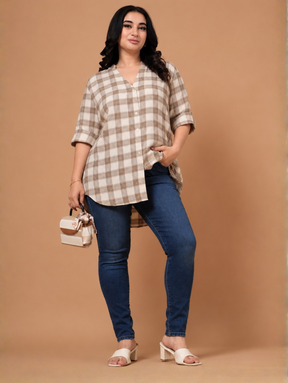 Viva Brown Check Shirt