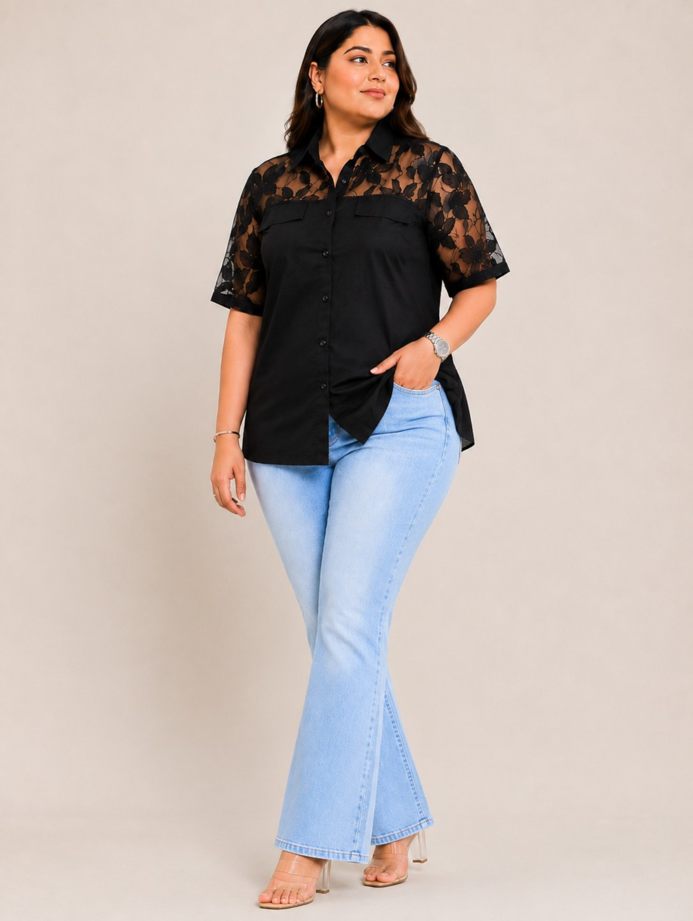 Ebon Grace Black  Shirt