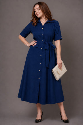 Blue Muse Shirt Dress