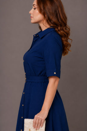 Blue Muse Shirt Dress