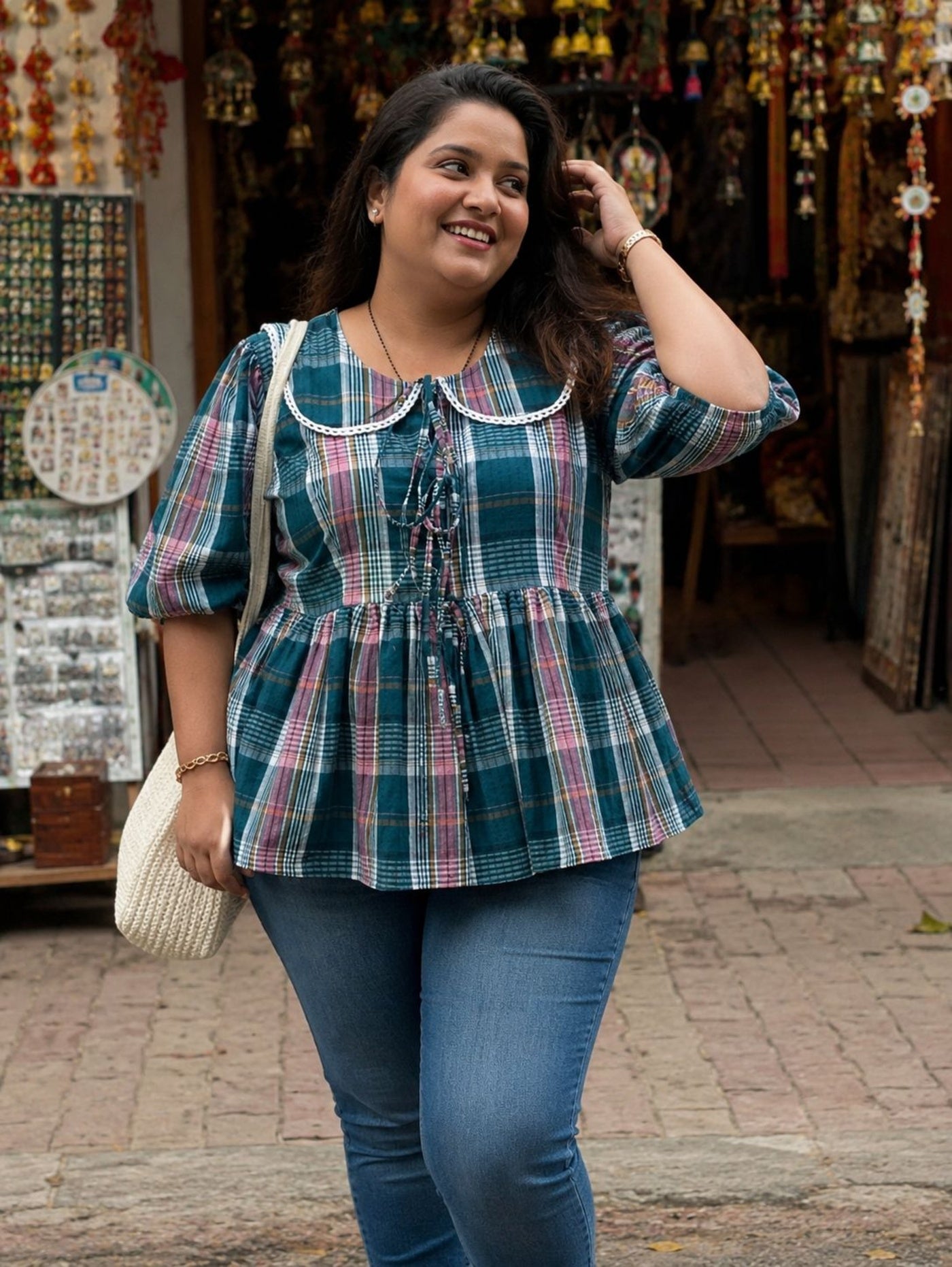 Plaid & Pretty Top