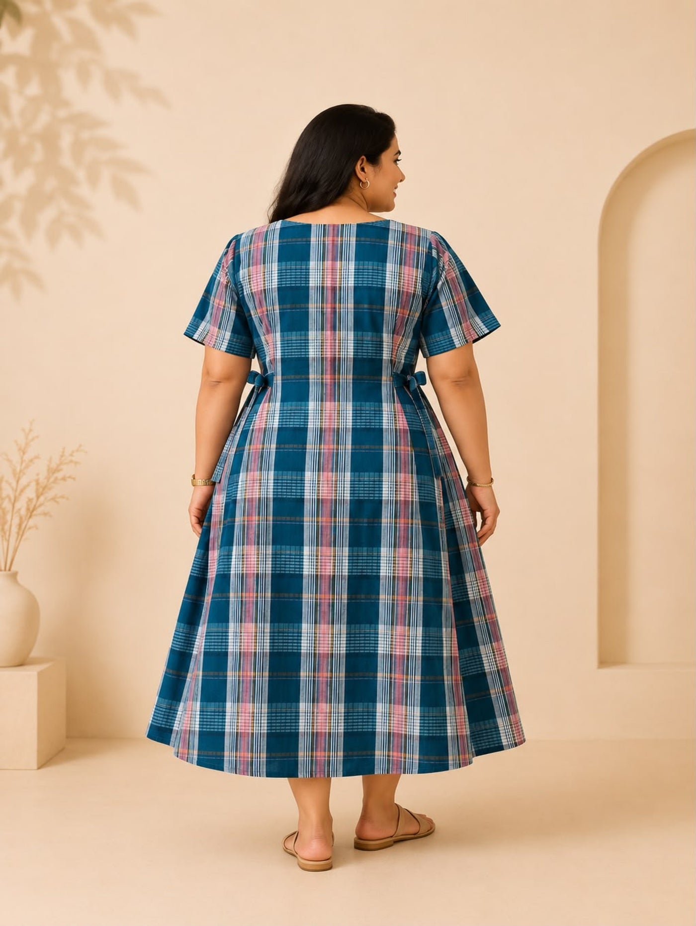 Curvy Cottage Midi Dress