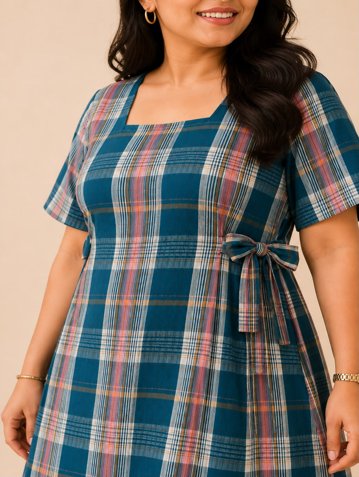 Curvy Cottage Midi Dress