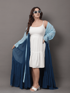 Sky dye shrug