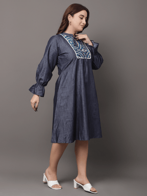Denim Doodle Dress