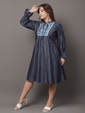 Denim Doodle Dress