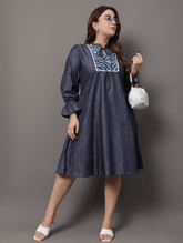 Denim Doodle Dress