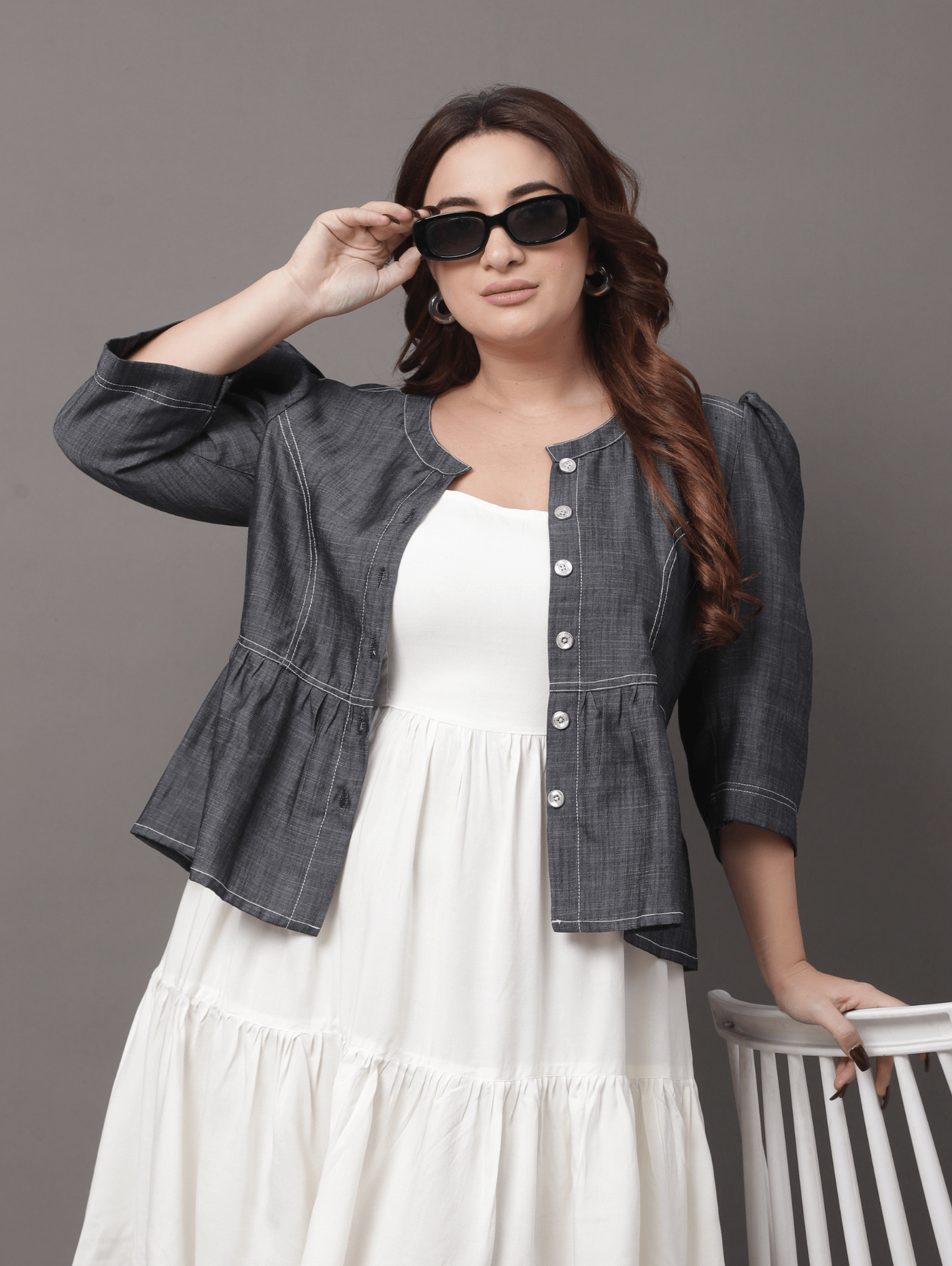 Denim Washed Top